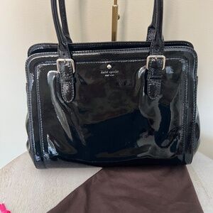 Kate Spade Carlisle Street Miles Patent Leather Satchel Shoulder Bag